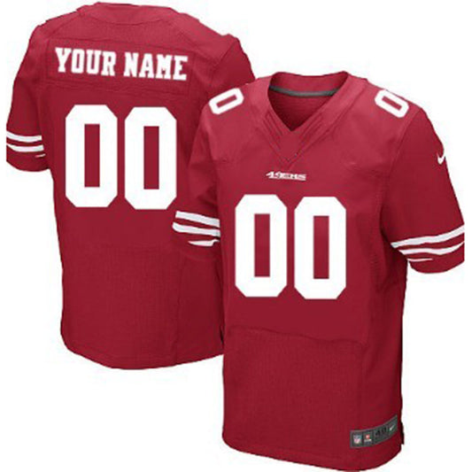 Custom San Francisco 49ers Red Elite Jersey Stitched American Football Jerseys