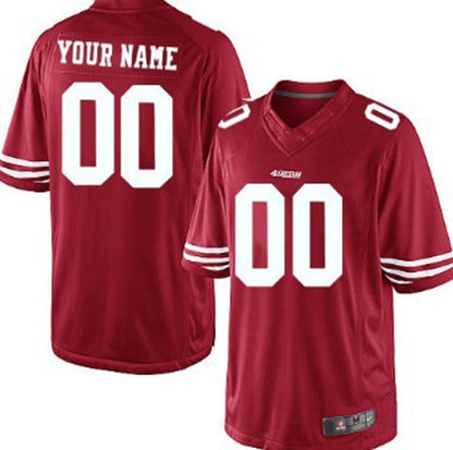 Custom San Francisco 49ers Red Limited Jersey Stitched American Football Jerseys