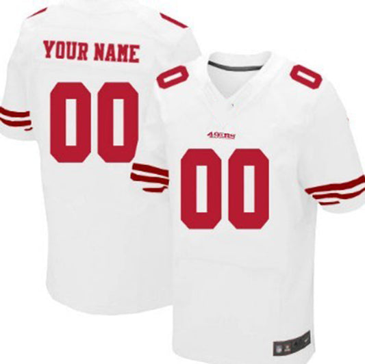 Custom San Francisco 49ers White Elite Jersey Stitched American Football Jerseys