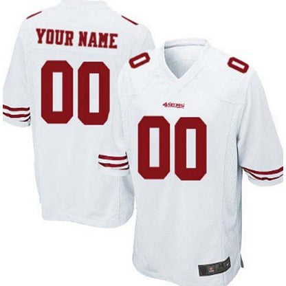 Custom San Francisco 49ers White Game Jersey Stitched American Football Jerseys