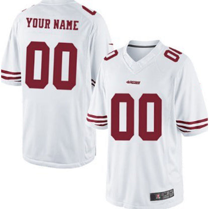 Custom San Francisco 49ers White Limited Jersey Stitched American Football Jerseys