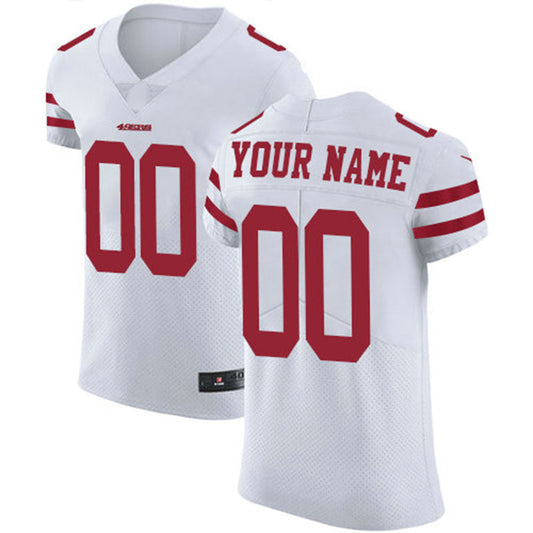 Custom San Francisco 49ers White Vapor Untouchable Custom Elite Jersey Stitched American Football Jerseys