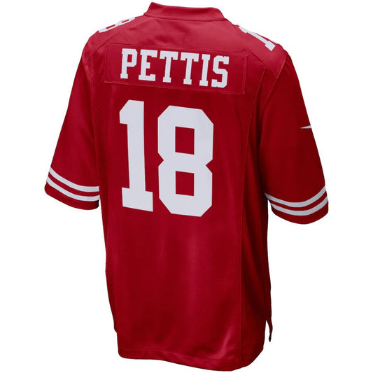 San Francisco 49ers #18 Dante Pettis Scarlet Player Game Jersey Stitched American Football Jerseys