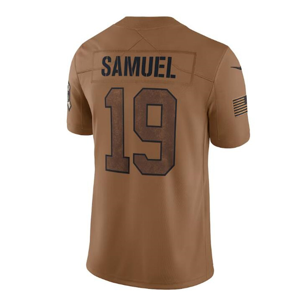 San Francisco 49ers #19 Deebo Samuel Brown 2023 Salute To Service Limited Jersey Stitched American Football Jerseys