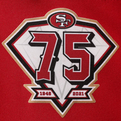 San Francisco 49ers #19 Deebo Samuel Scarlet 75th Anniversary Alternate White Stitched Game Jersey