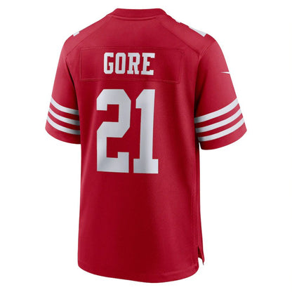 San Francisco 49ers #21 Frank Gore Scarlet Retired Player Game Jersey Stitched American Football Jerseys