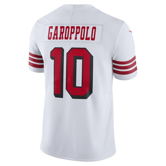 San Francisco 49ers #10 Jimmy Garoppolo White Color Rush Vapor Untouchable Limited Player Jersey Stitched American Football Jerseys