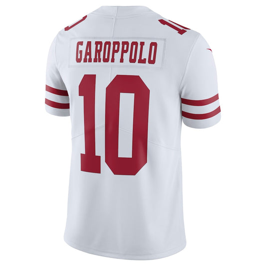 San Francisco 49ers #10 Jimmy Garoppolo White Vapor Untouchable Limited Jersey Stitched American Football Jerseys