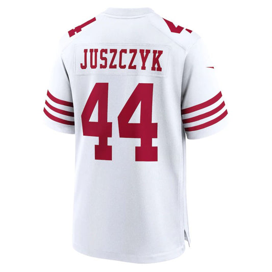 San Francisco 49ers #44 Kyle Juszczyk White Player Game Jersey Stitched American Football Jerseys