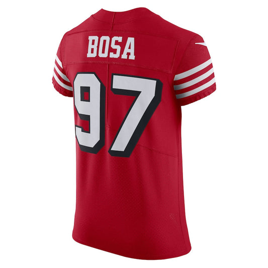 San Francisco 49ers #97 Nick Bosa Scarlet Alternate Vapor Elite Jersey Stitched American Football Jerseys