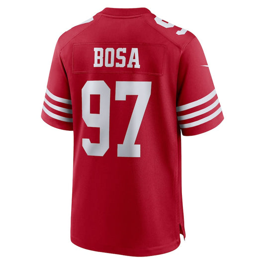 San Francisco 49ers #97 Nick Bosa Scarlet Player Game Jersey Stitched American Football Jerseys