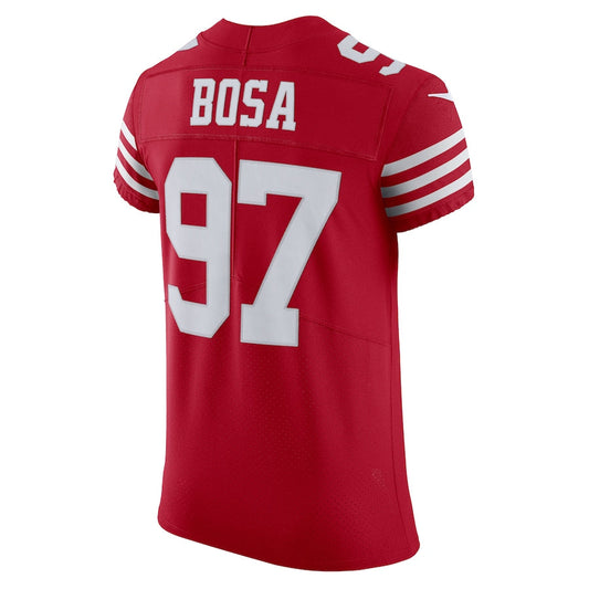 San Francisco 49ers #97 Nick Bosa Scarlet Vapor Elite Jersey Stitched American Football Jerseys