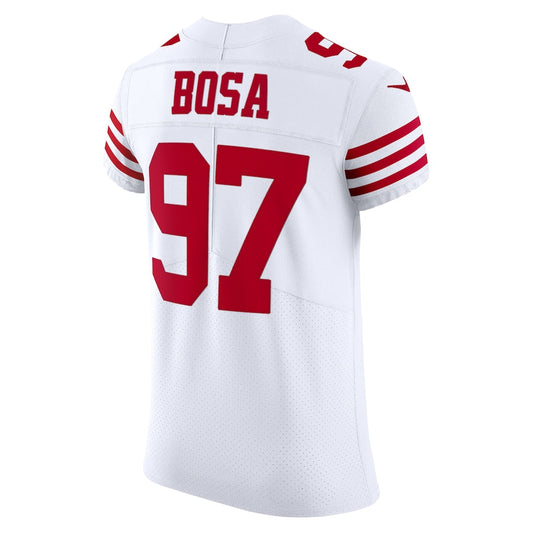 San Francisco 49ers #97 Nick Bosa  White Vapor Elite Jersey Stitched American Football Jerseys