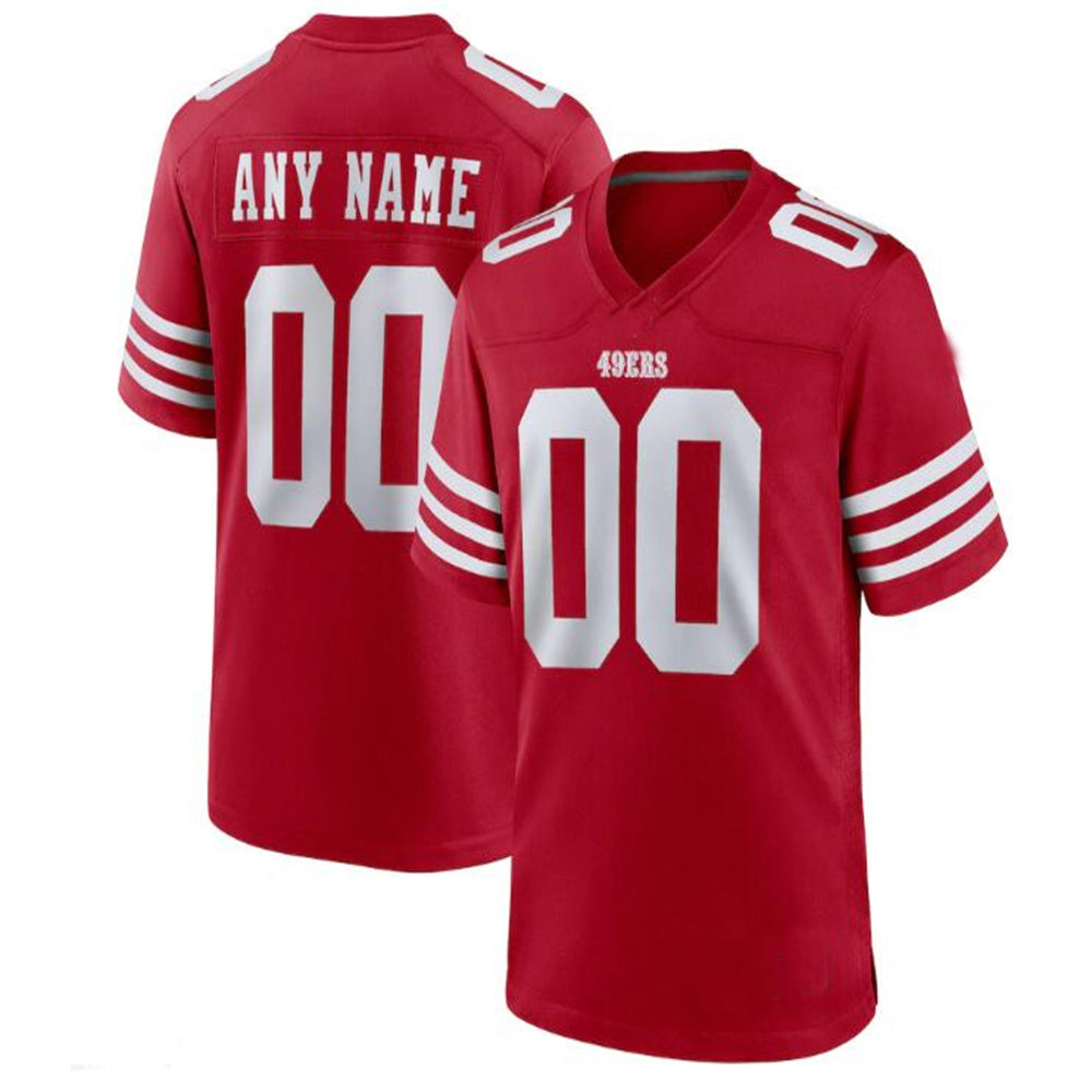 Custom San Francisco 49ers Scarlet Jersey Stitched American Football Jerseys