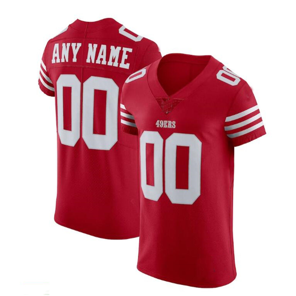 Custom San Francisco 49ers Scarlet Vapor Elite Jersey Stitched American Football Jerseys