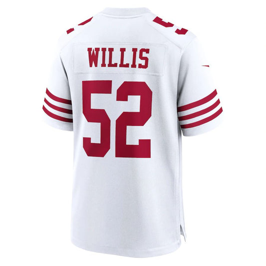 San Francisco 49ers #52 Patrick Willis White Retired Player Game Jersey Stitched American Football Jerseys