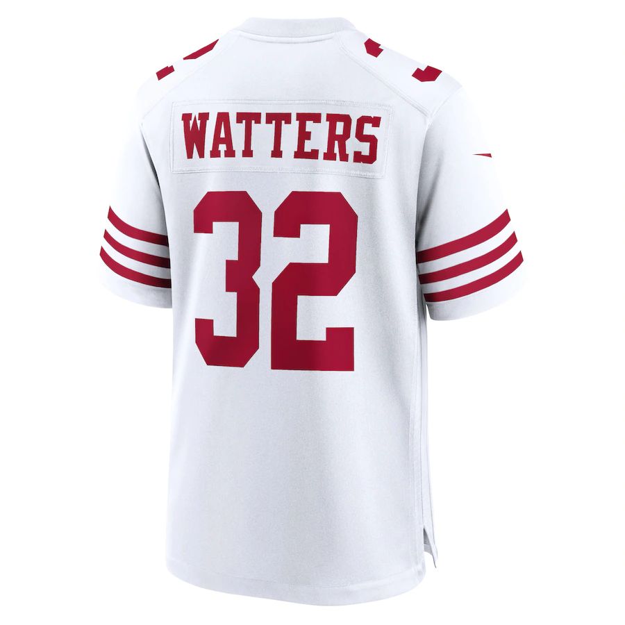 San Francisco 49ers #32 Ricky Watters White Retired Player Game Jersey Stitched American Football Jerseys