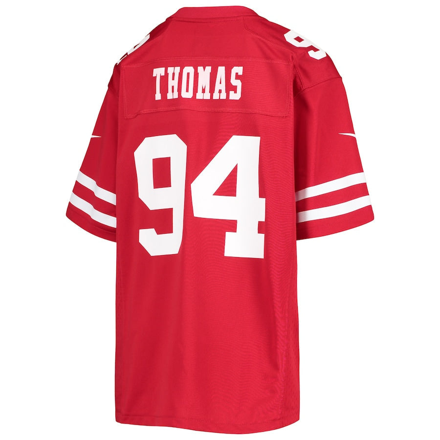 San Francisco 49ers #94 Solomon Thomas Scarlet Game Player Jersey Stitched American Football Jerseys