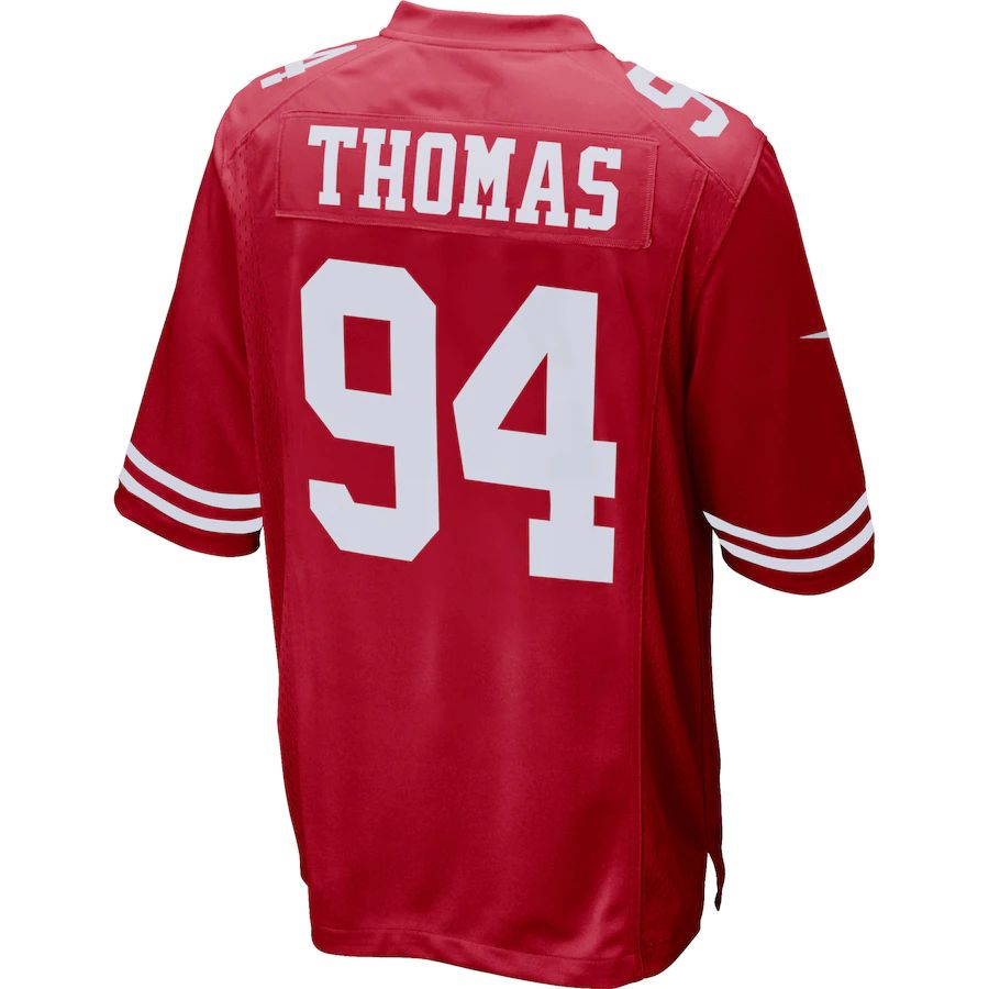 San Francisco 49ers #94 Solomon Thomas Scarlet Player Game Jersey Stitched American Football Jerseys