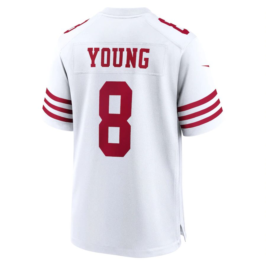 San Francisco 49ers #8 Steve Young White Retired Player Game Jersey Stitched American Football Jerseys