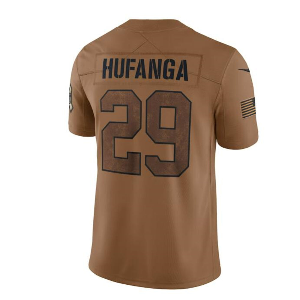 San Francisco 49ers #29 Talanoa Hufanga Brown 2023 Salute To Service Limited Jersey Stitched American Football Jerseys