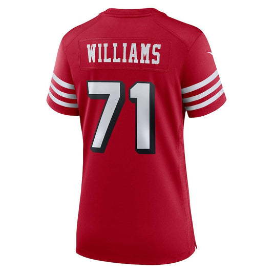 San Francisco 49ers #71 Trent Williams Scarlet Alternate Game Jersey Stitched American Football Jerseys