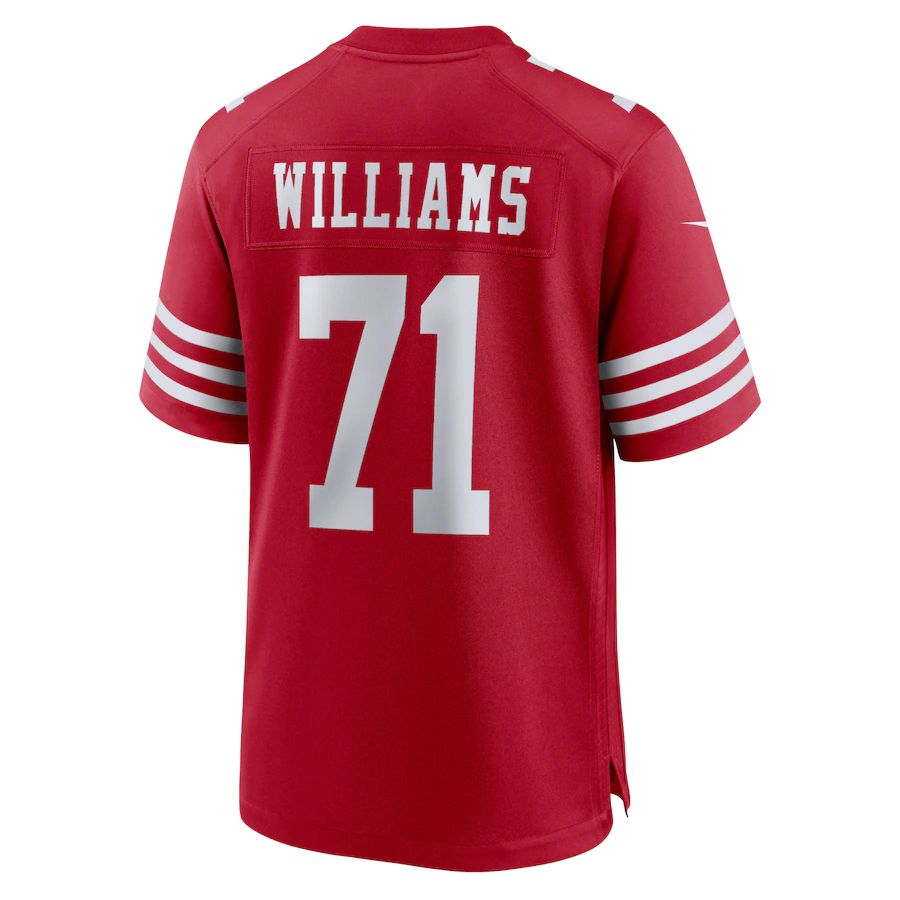 San Francisco 49ers #71 Trent Williams Scarlet Player Game Jersey Stitched American Football Jerseys