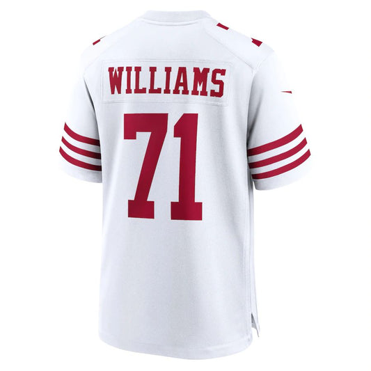 San Francisco 49ers #71 Trent Williams White Player Game Jersey Stitched American Football Jerseys