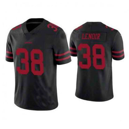 San Francisco 49ers #38 Deommodore Lenoir Black Vapor Untouchable Limited Jersey Stitched American Football Jerseys