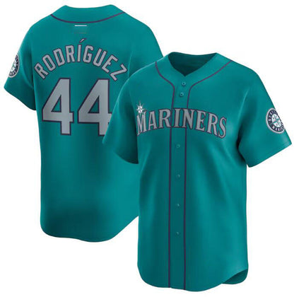 Seattle Mariners #44 Julio Rodríguez Aqua Alternate Limited Stitched Baseball Jersey