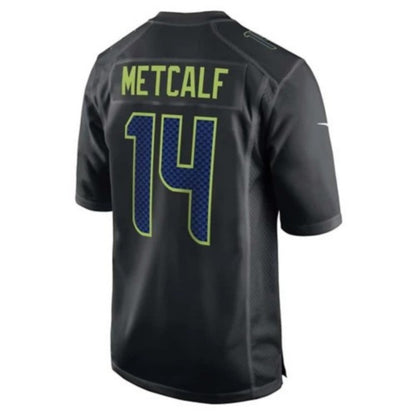 S.Seahawks #14 DK Metcalf Black Chase  Stitched American Football Jerseys