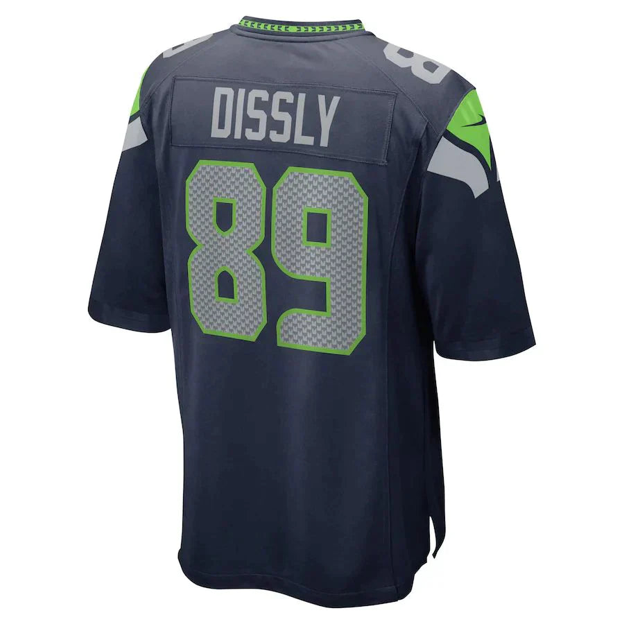 S.Seahawks #89 Will Dissly College Navy Game Jersey Stitched American Football Jerseys