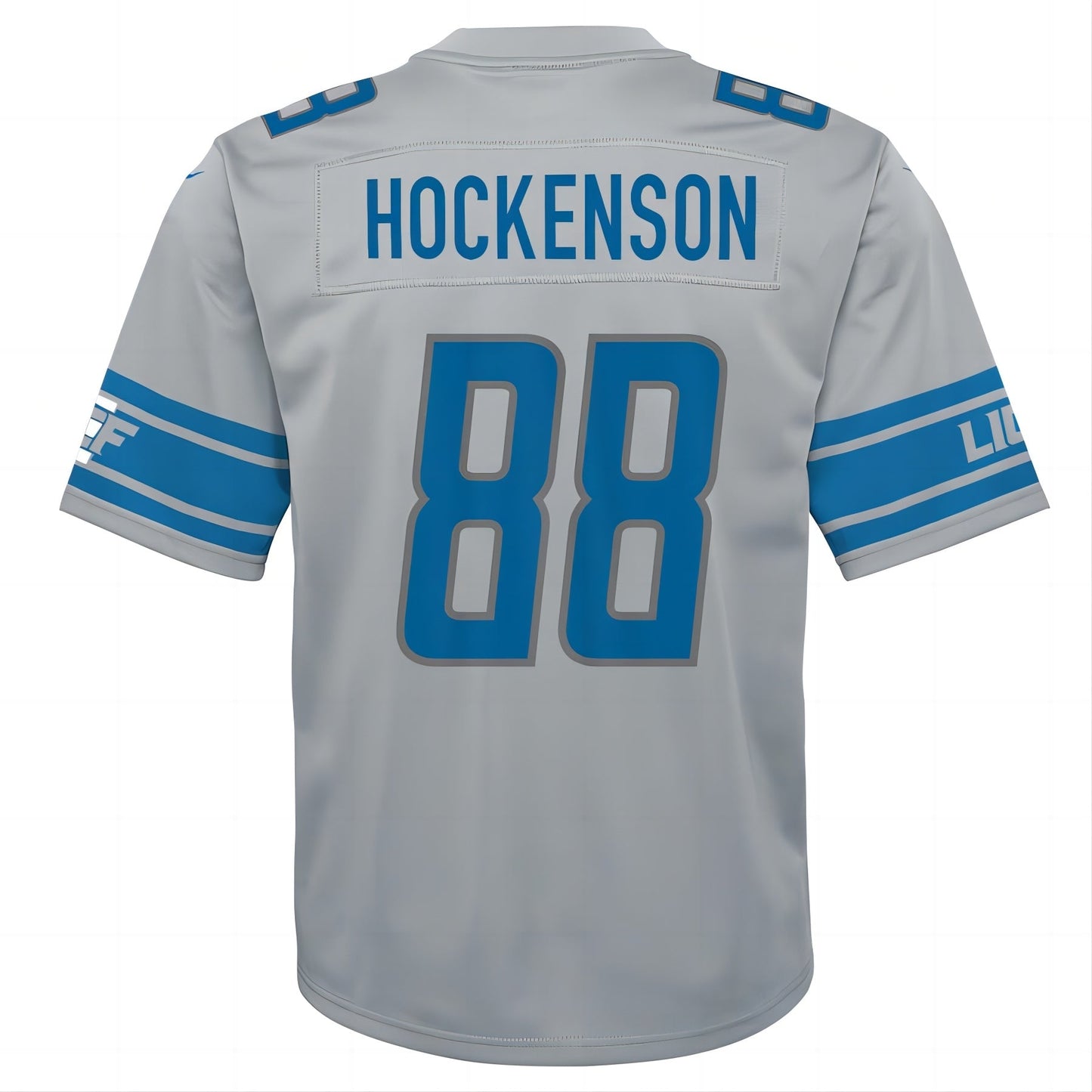 Detroit Lions #88 T.J. Hockenson Inverted Game Jersey Silver Stitched American Football Jerseys