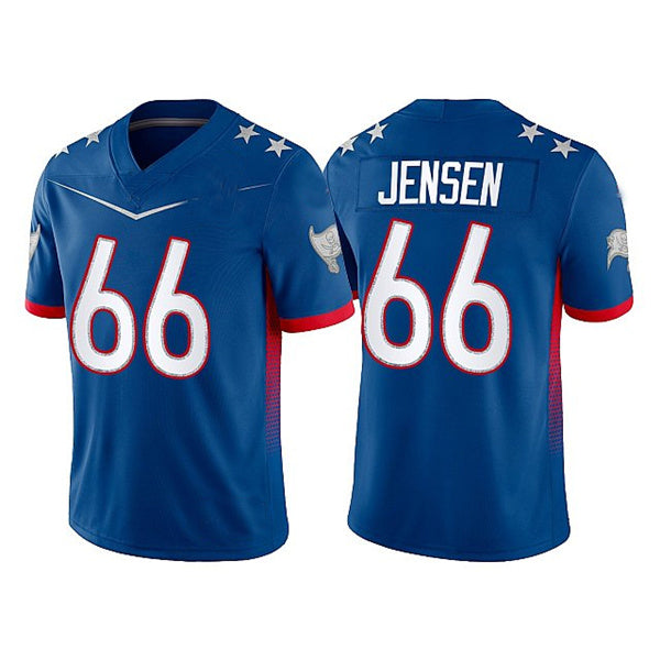 TB.Buccaneers #66 Ryan Jensen 2022 Royal Pro Bowl Stitched Jersey American Football Jerseys