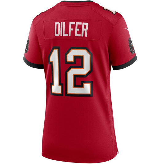 TB.Buccaneers #12 Trent Dilfer Red Game Retired Player Jersey Stitched American Football Jerseys