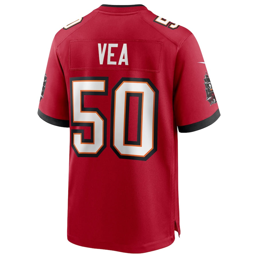 TB.Buccaneers #50 Vita Vea Red Game Jersey Stitched American Football Jerseys