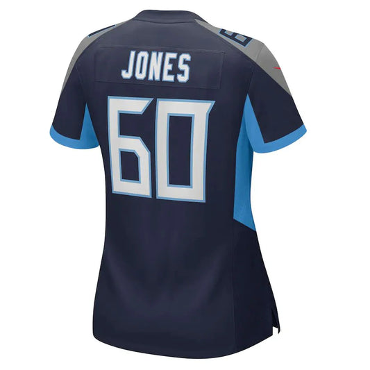 T.Titans #60 Ben Jones Navy Game Jersey Stitched American Football Jerseys