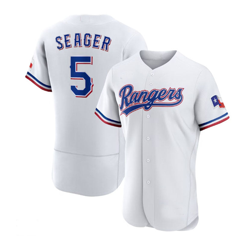 Texas Rangers #5 Corey Seager White Home Authentic Player Jersey Baseball Jerseys