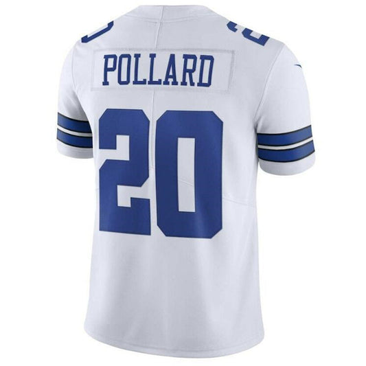 Dallas Cowboys #20 Tony Pollard White Official Vapor Limited Jersey Stitched American Football Jerseys