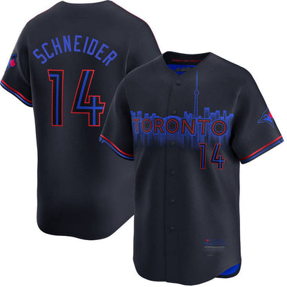 Toronto Blue Jays #14 John Schneider City Connect Limited Jersey Baseball Jersey