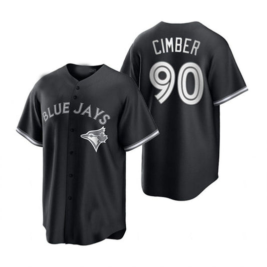 Toronto Blue Jays #90 Adam Cimber Black White Collection Jersey Baseball Jerseys