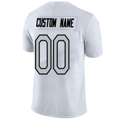 Custom L.Raiders football White Stitched American Football Jersey