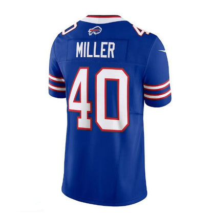 Buffalo  Bills #40 Von Miller Vapor F.U.S.E. Limited Jersey - Royal American Stitched Football Jerseys