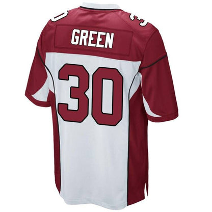 Arizona Cardinal #30 Marshay Green White Game Stitched American Football Jerseys