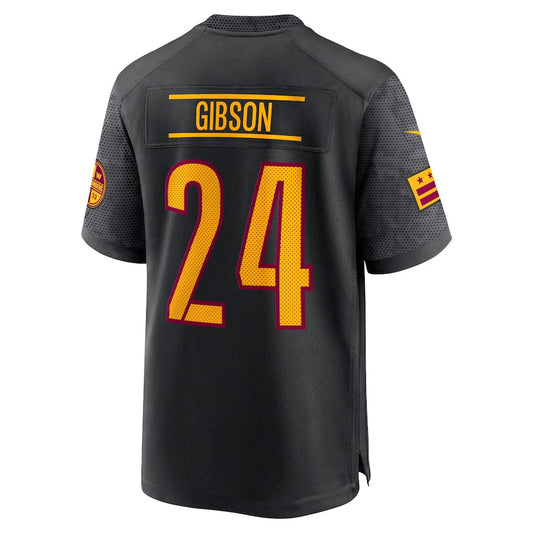 W.Commanders #24 Antonio Gibson Black Alternate Game Player Jersey Stitched American Football Jerseys