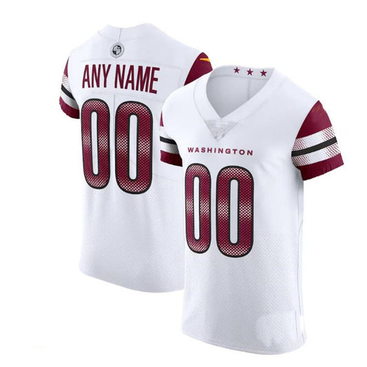 Custom W.Commanders White Vapor Untouchable Elite Jersey American Stitched Football Jerseys