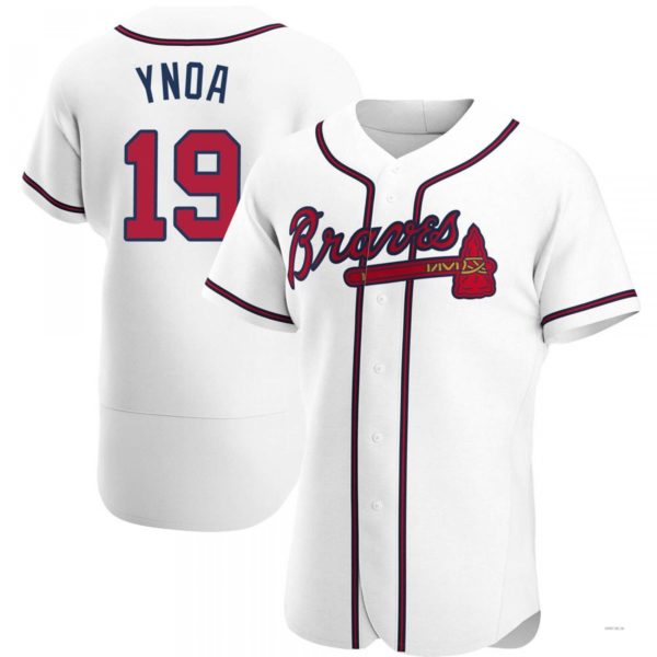 Atlanta Braves #19 Huascar Ynoa White Home Jersey Stitches Baseball Jerseys