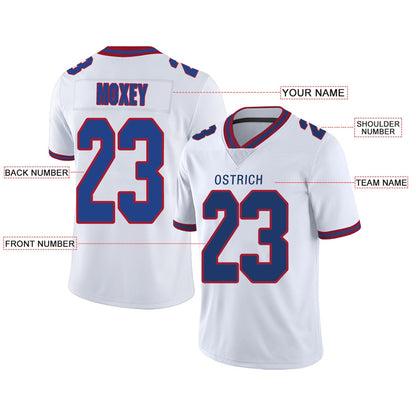 Custom NY.Giants Football Jerseys Team Player or Personalized Design Your Own Name for Men's Women's Youth Jerseys Navy