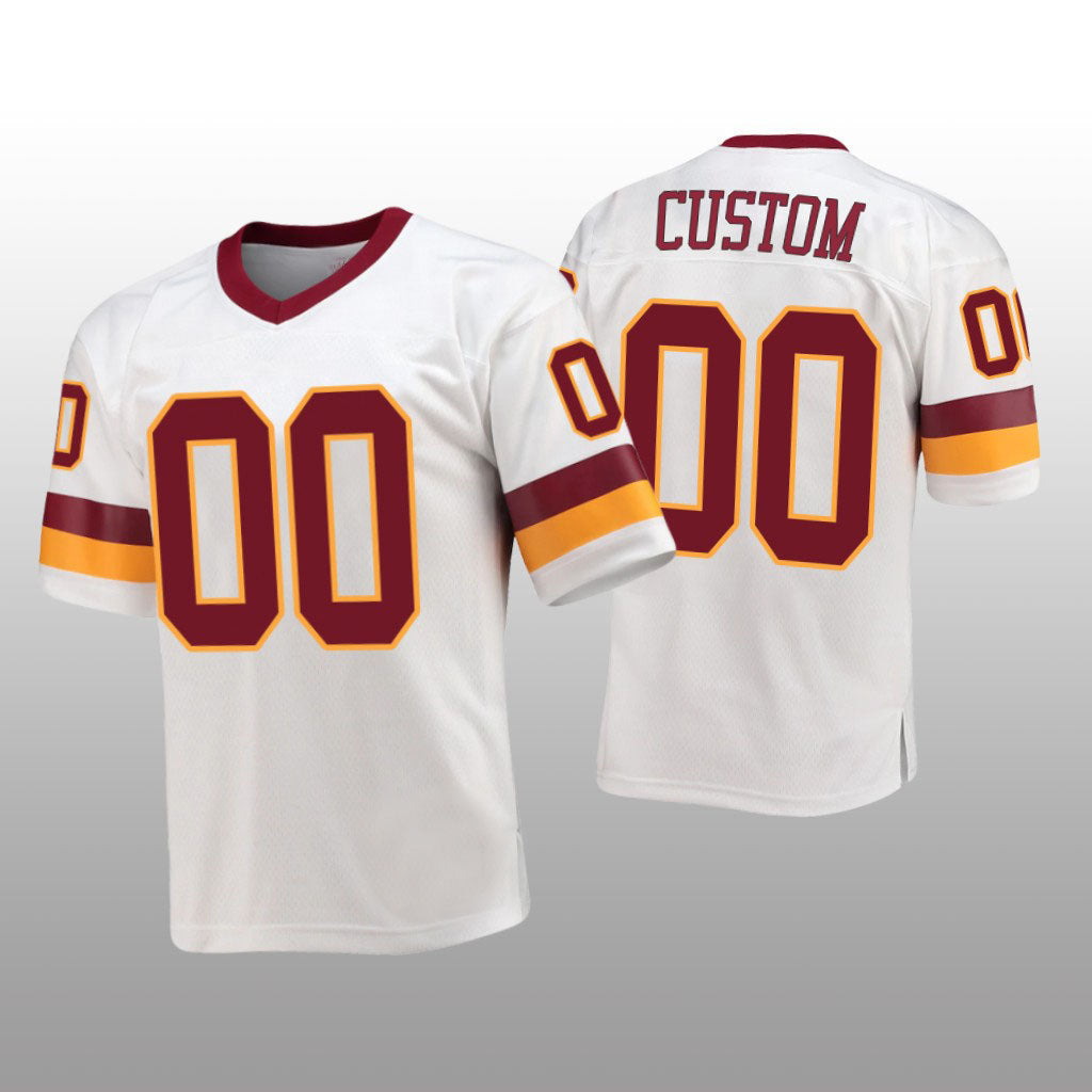 Custom W.Commanders White Stitched Legacy Replica 1987 Throwback Jerseys Football Jerseys