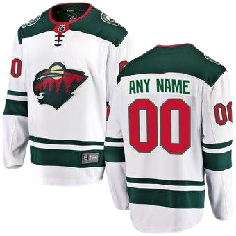 Minnesota Wild Away White Team Jersey